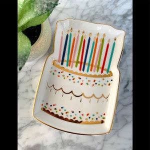 Slant Collections “BIRTHDAY CAKE”Trinket Tray